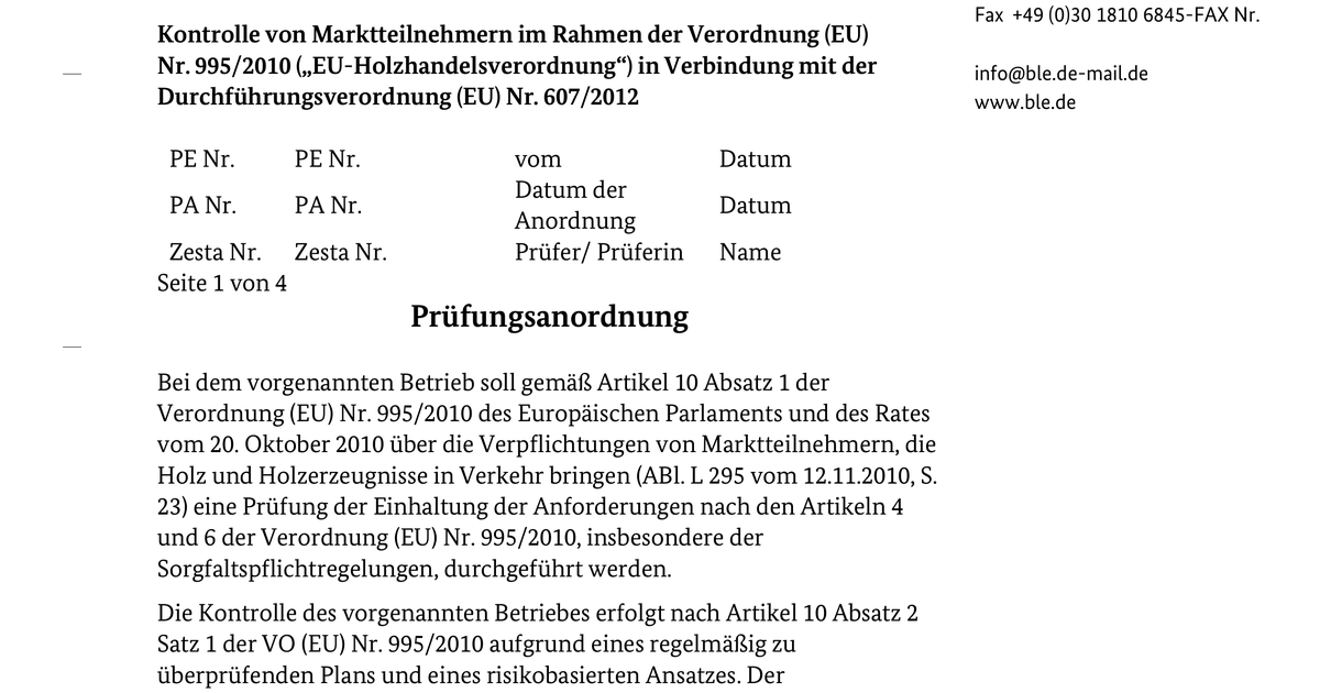 Anlage A Prfungsanordnung Mt Eutr Risikobasiert Fragdenstaat