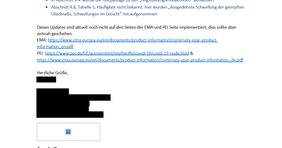 Redacted Update 220-update-fachinformation-comirnaty-redacted-geschw - FragDenStaat