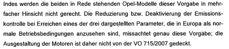 Illegale Abschalteinrichtung bei Opel