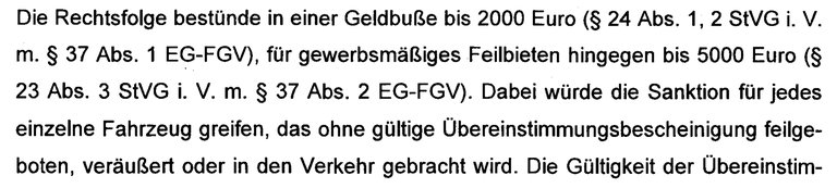 Sanktionen bis 2000 Euro – pro Fahrzeug