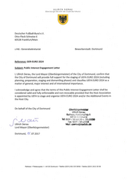 Dortmund Public Engangment Letter