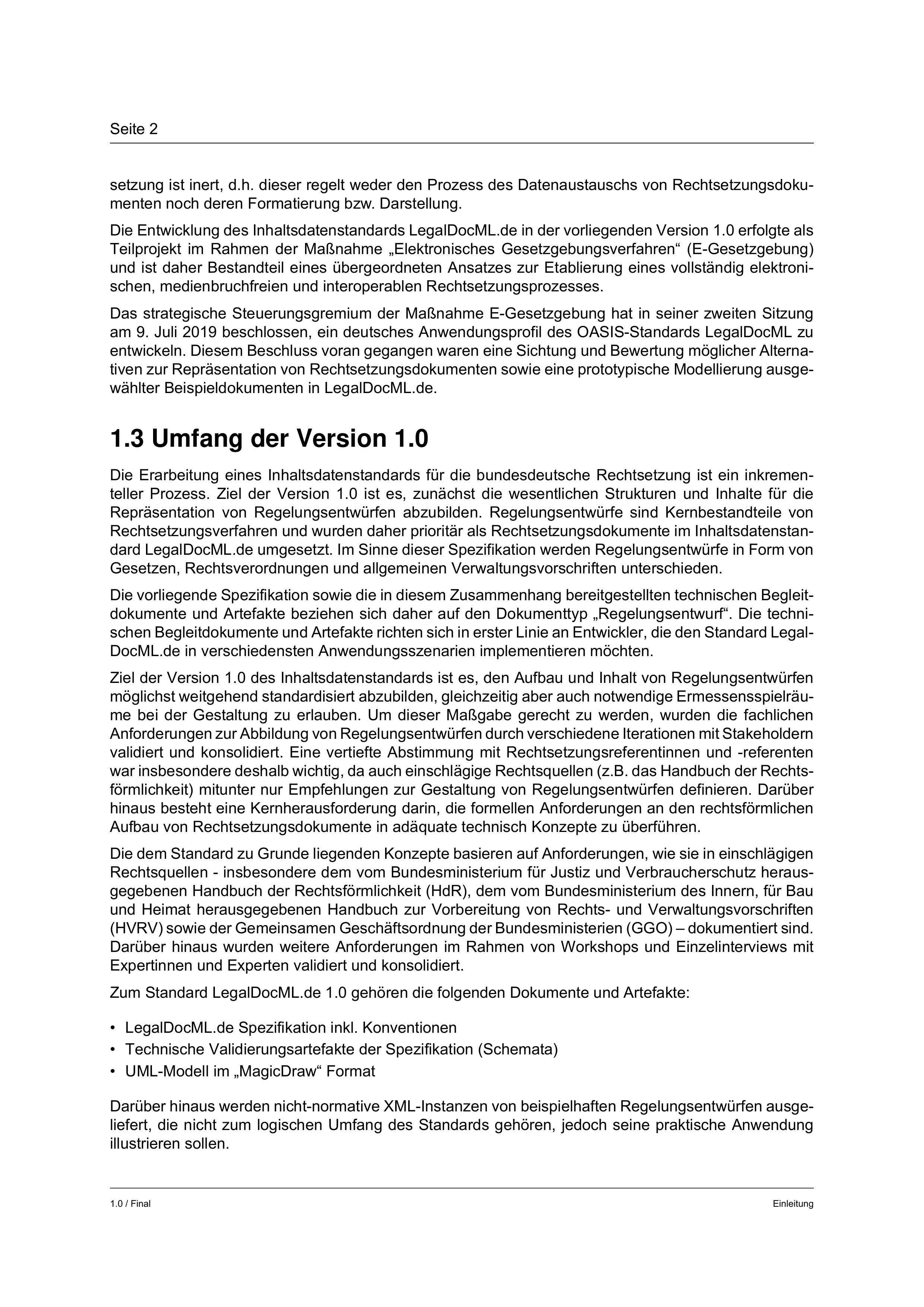 Spezifikation LegalDocML.de - XML-Standard für Dokumente der ...