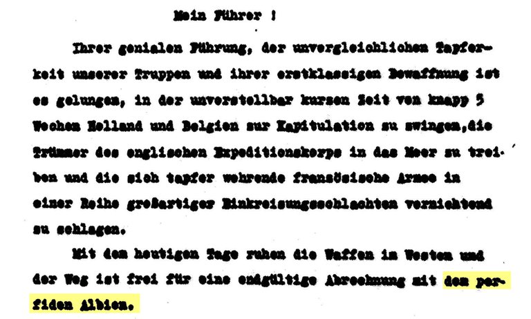 Glückwunsch zum Krieg