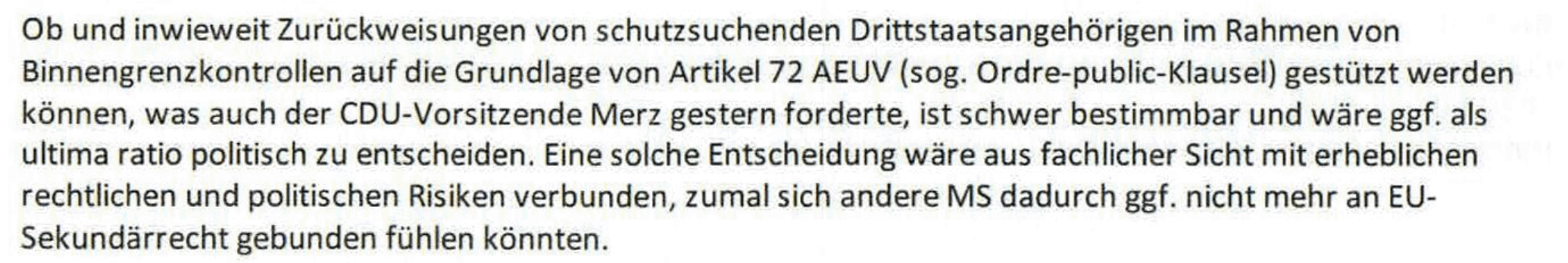 „Mit erheblichen rechtlichen und politischen Risiken verbunden“