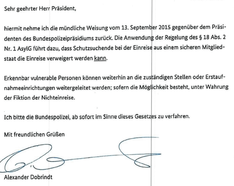 Schutzsuchenenden die Einreise verweigern