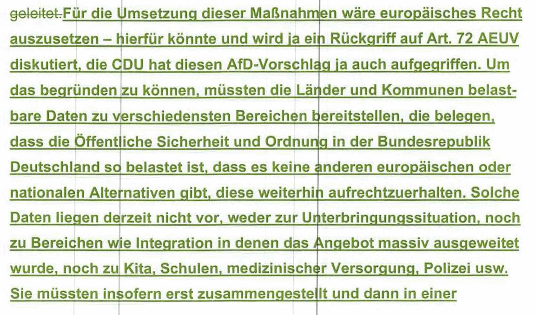 Belastbare Daten liegen derzeit nicht vor
