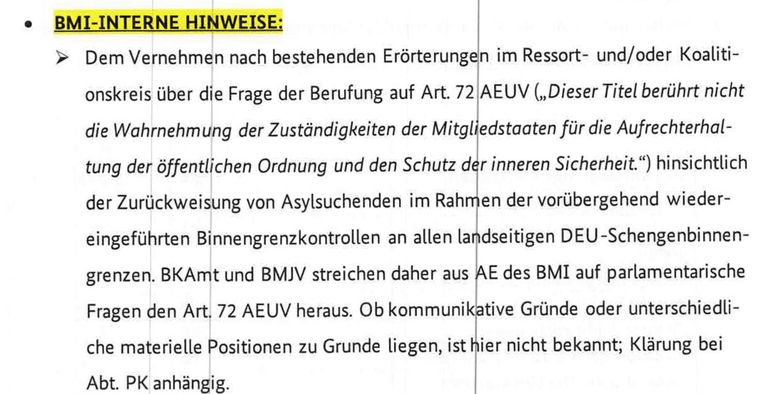 Aus öffentlicher Stellungnahme gestrichen