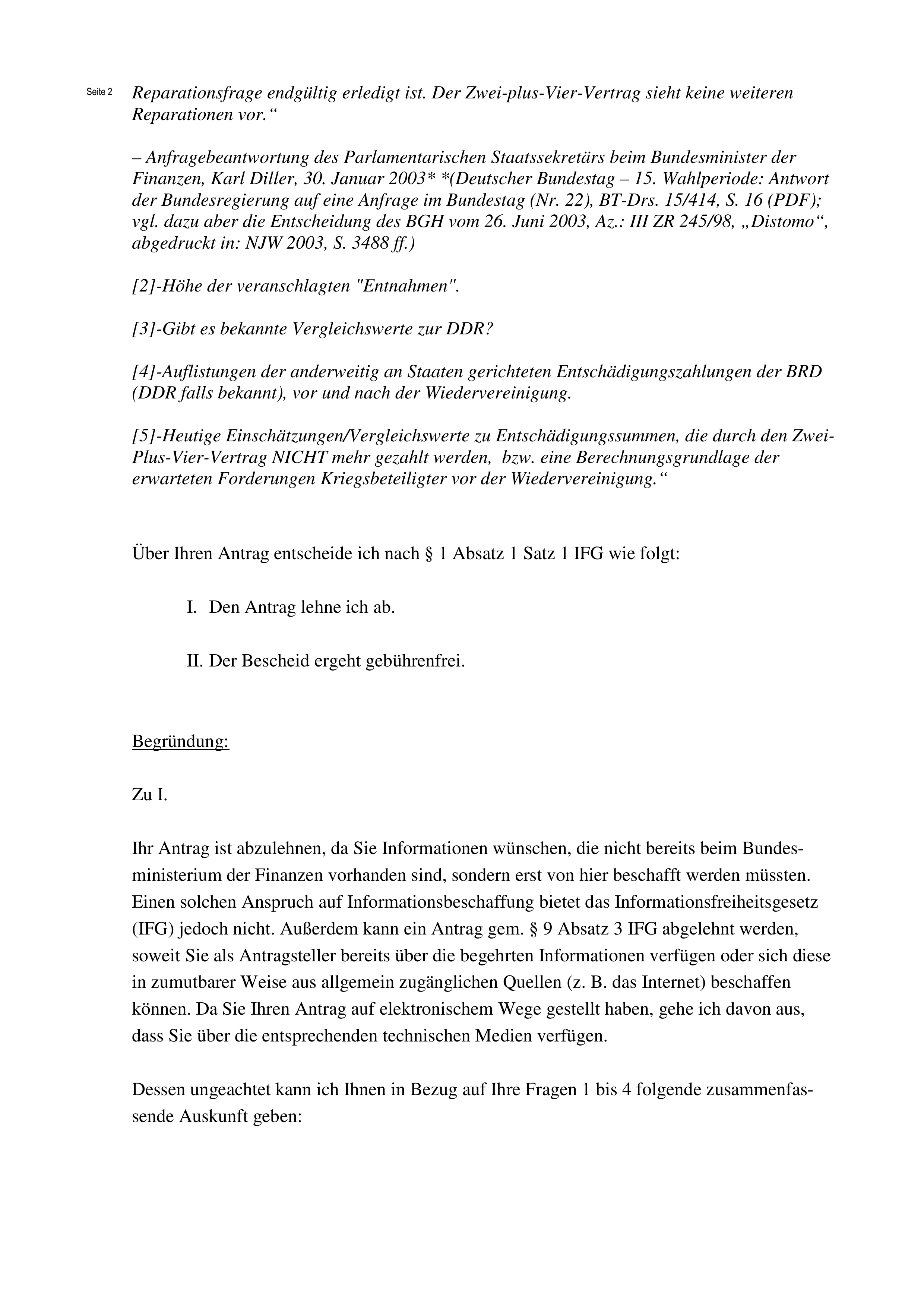 Was Ist Der 2 4 Vertrag Finanzdaten zu Repparationen - 2+4 Vertrag.pdf - FragDenStaat