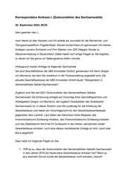 Andreas I. Mailverkehr