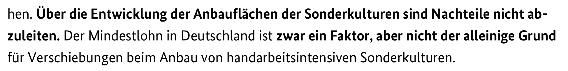 Daraus sind keine Nachteile abzuleiten