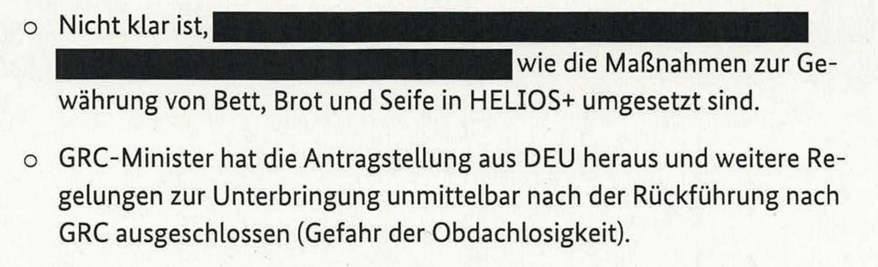 Staat nach Angaben des Bundesministeriums des Innenraums