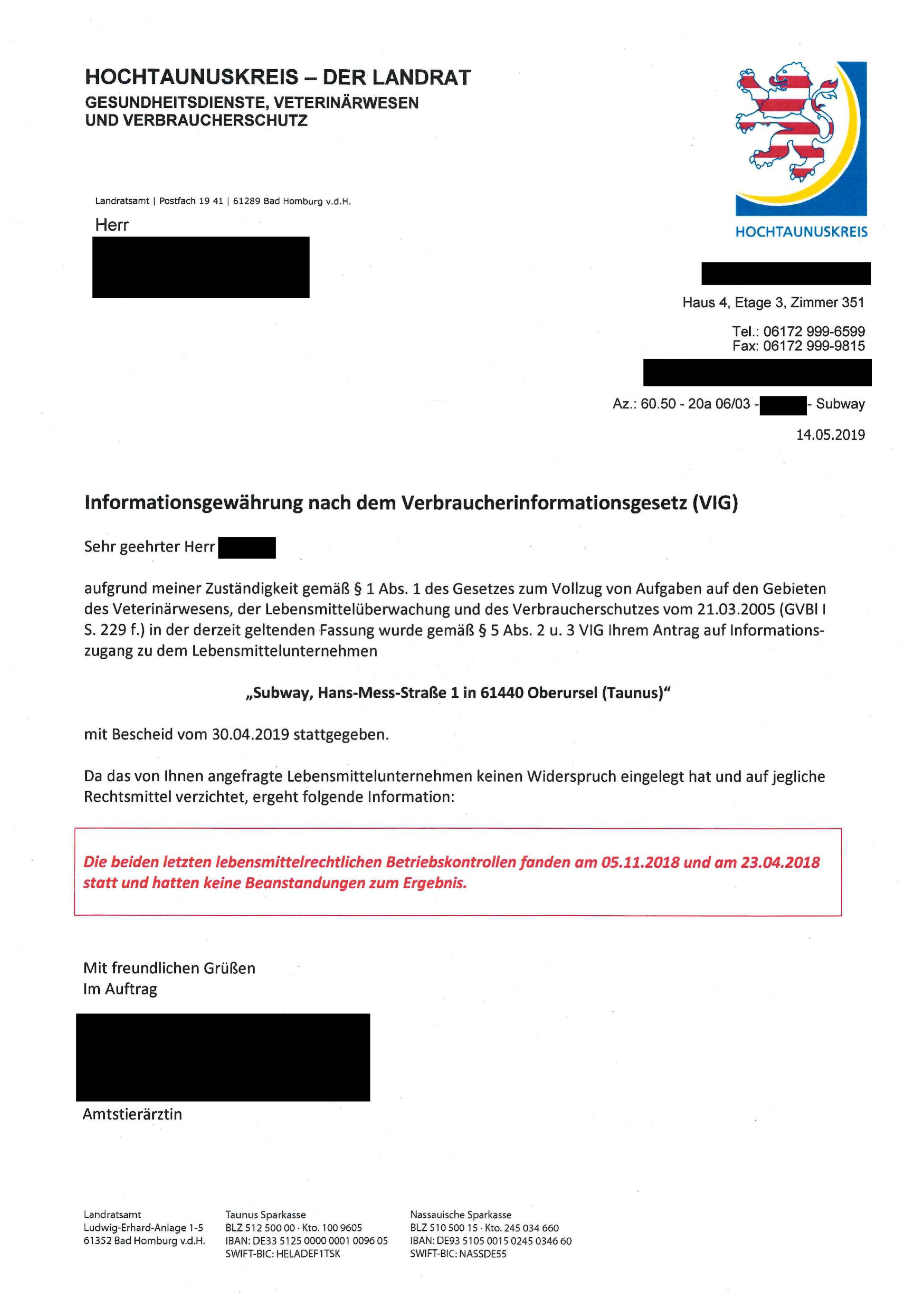 verbraucherinformationsgesetzsubwayoberstedtenantwort20190514