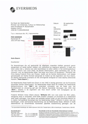 Brief van Eversheds inzake teruggave Huis Doorn_676995_scan