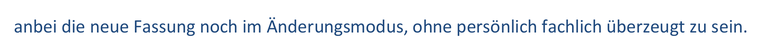 Antwort aus der Fachabteilung