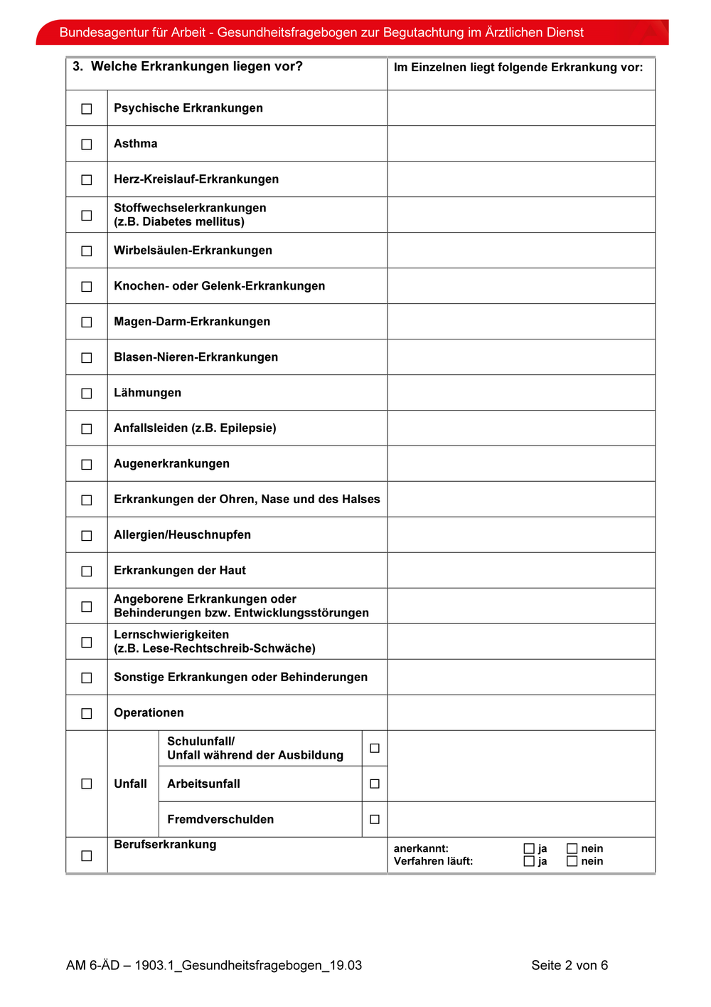 Gesundheitsfragebogen Zur Begutachtung Im ärztlichen Dienst Richtig Ausfüllen Microsoft Word - Dokument3 - FragDenStaat