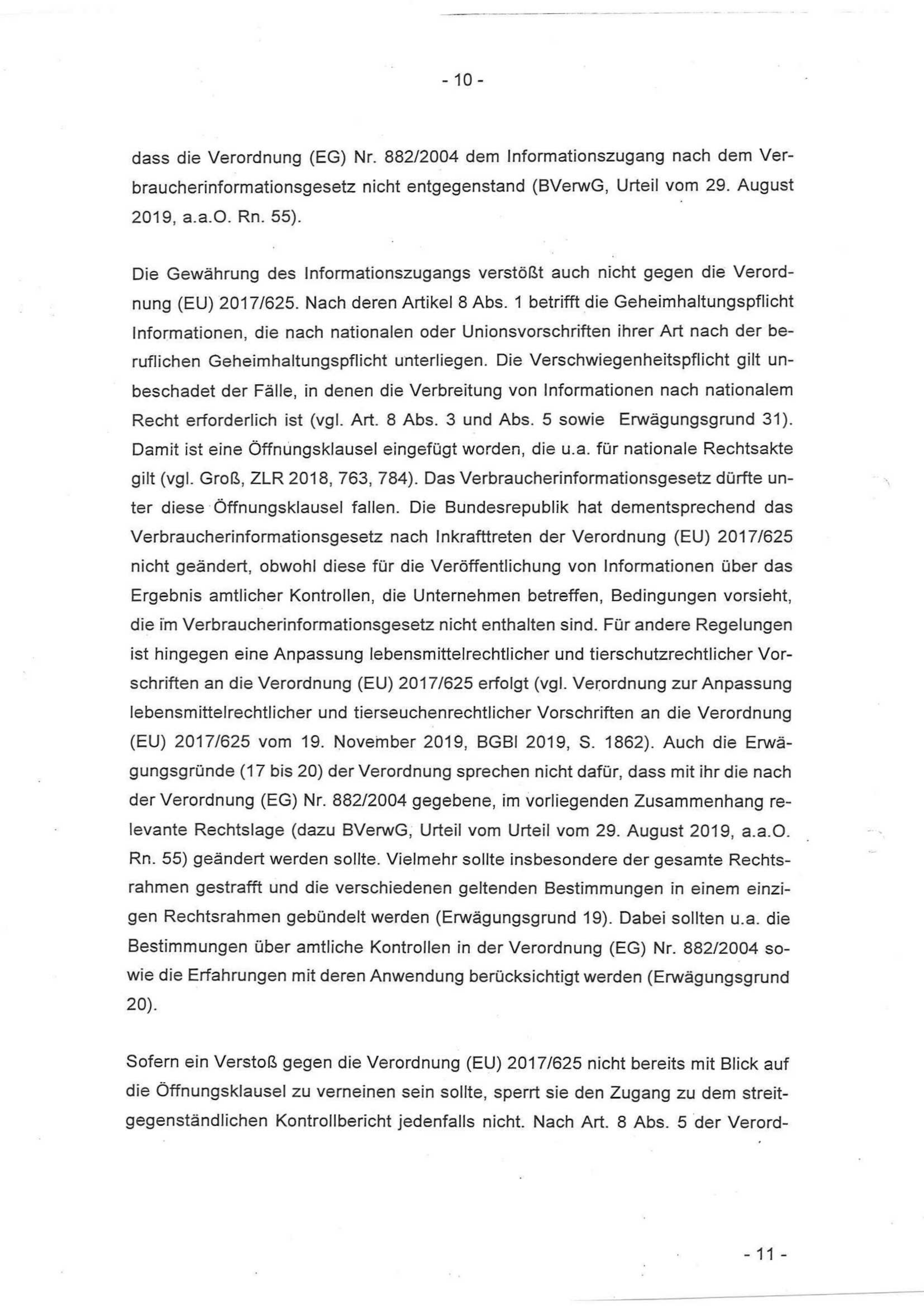 Antrag Auf Wiederherstellung Der Aufschiebenden Wirkung 2020-03-06 OVG BB VIG Antrag auf aufschiebende Wirkung zurückgewiesen