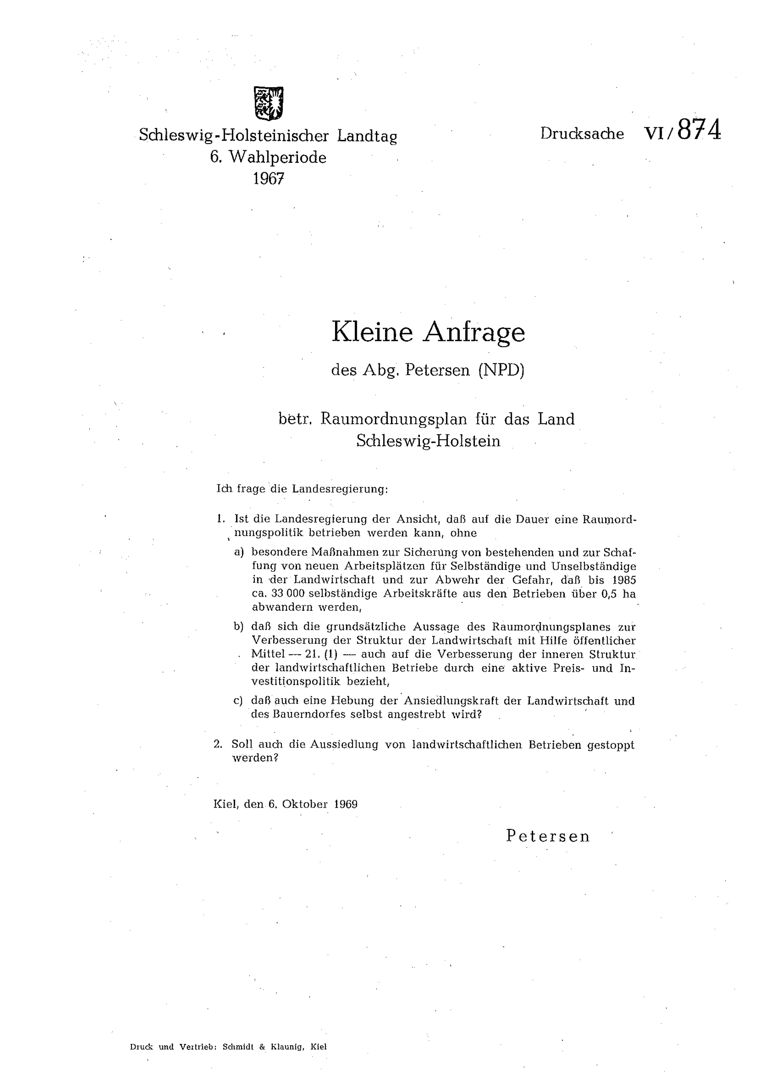 Raumordnungsplan für das Land SchleswigHolstein FragDenStaat