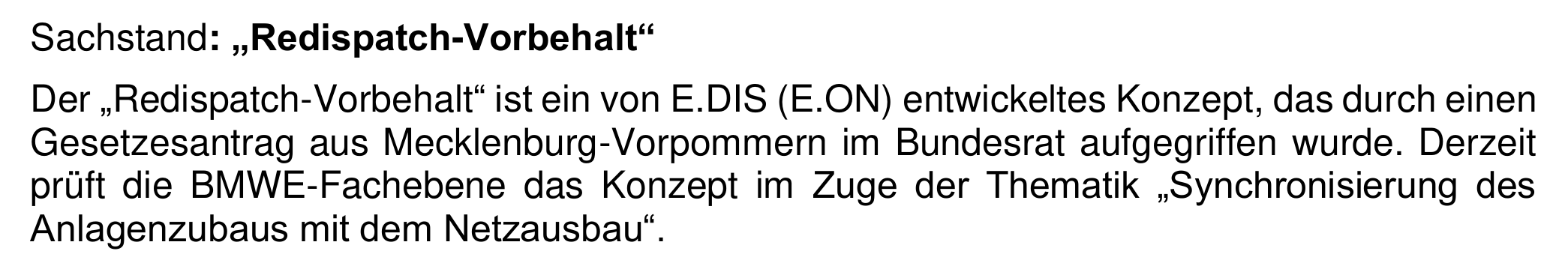 Ein Konzept von Eon