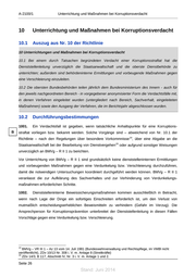 Seite 26 – Umsetzung der „Richtlinie der Bundesregierung zur  Korruptionsprävention in der Bundesverwaltung“