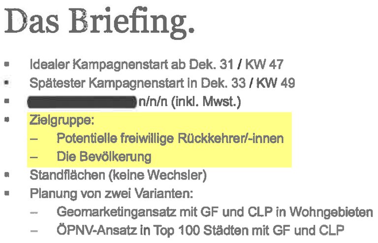 Die „Bevölkerung“ als Zielgruppe