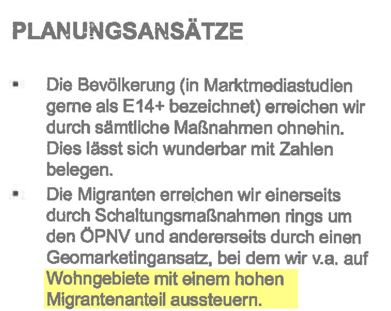 „Wohnorte mit hohen Migrantenanteil“