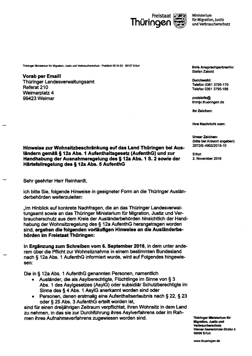 2016-11-02-wohnsitzregelung-gemass-ss-12a-aufenthg-erlass-vom-02-11-16 ...