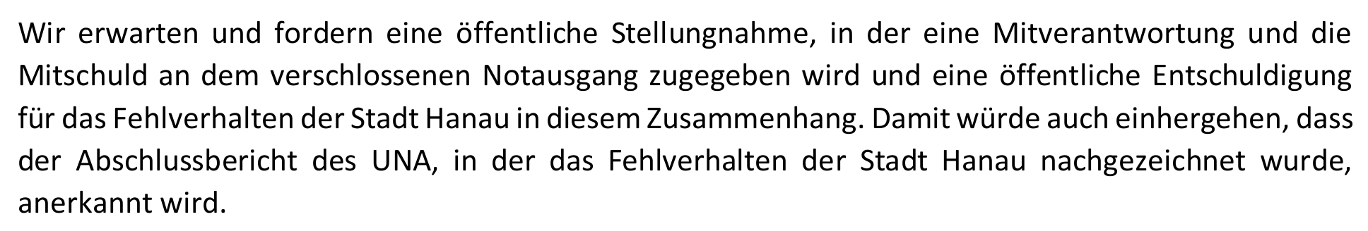 Frustration der Hinterbliebenen