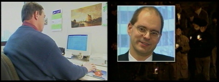 Links der Verfassungsschutz bei der Arbeit und rechts der ehem. Klassensprecher