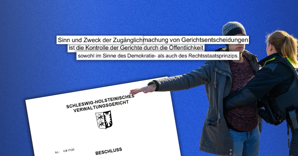 Erfolgreicher Eilantrag: Landgericht Flensburg muss Beschluss zur „Letzten Generation“ veröffentlichen